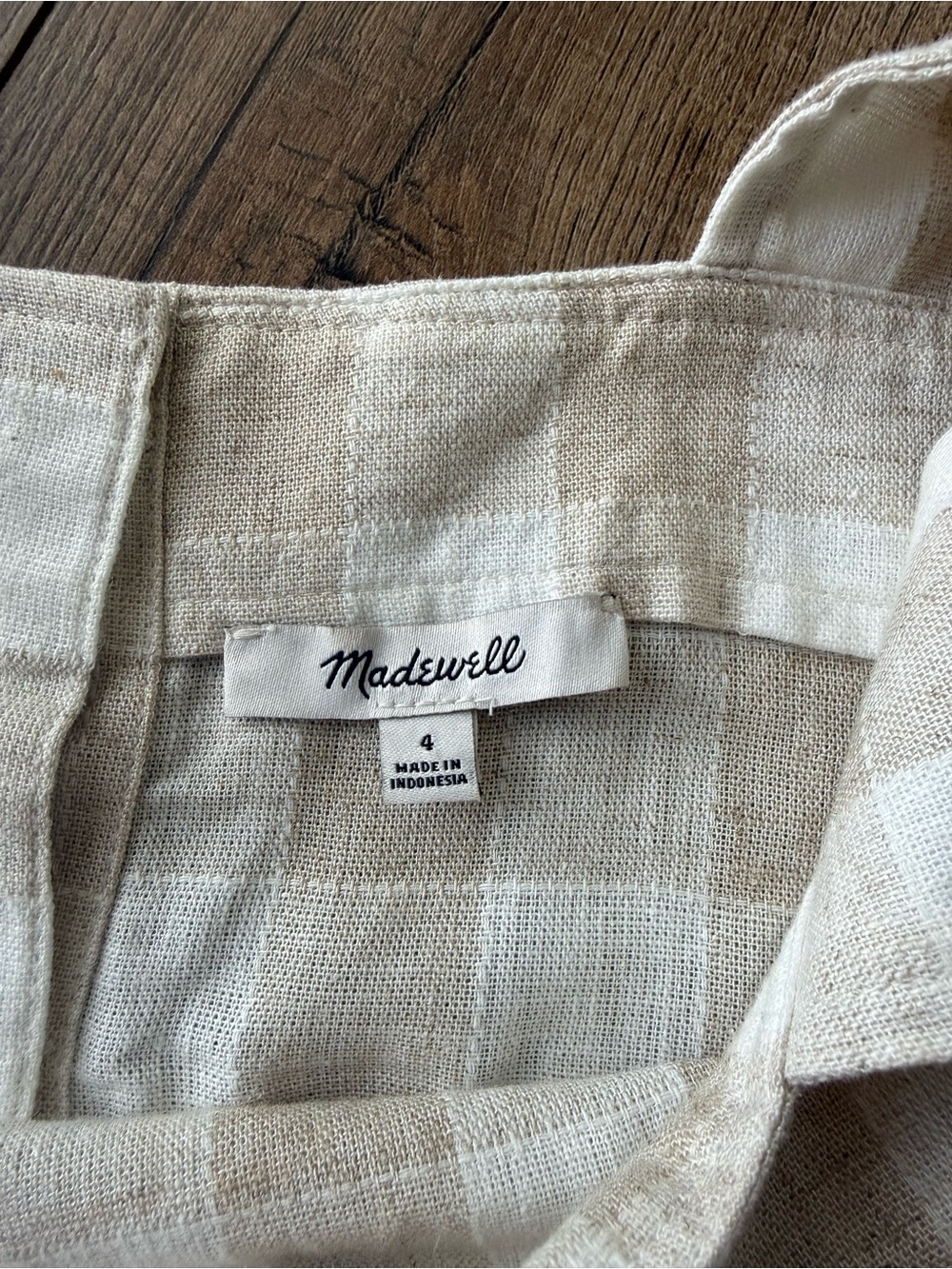 Madewell Linen-Blend Square Neck Tank Top - Picture 5 of 5